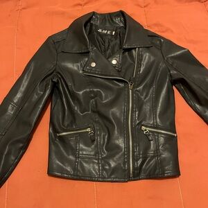 Women's Black Leather Jacket